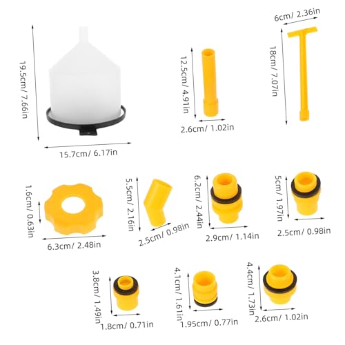 DECHOUS 1Set Automotive Radiator Coolant Filling Funnel Kit Spill Tool for Vehicle Coolant Maintenance Materials Versatile Design