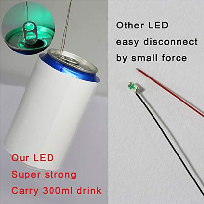 25pcs Pre-soldered Micro pico Litz Wired Leads Blue SMD Led 0603 + Muti-Resistor - color: (3)Blue, size: 25pcs