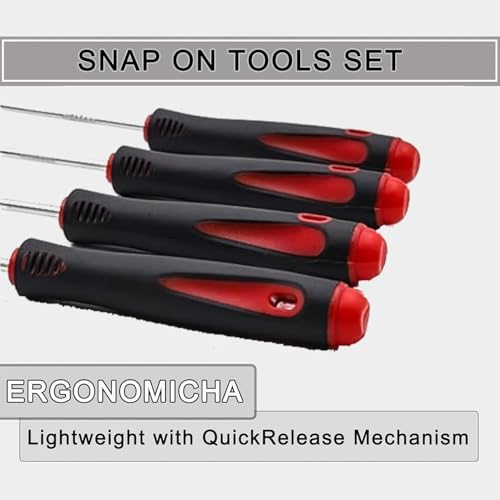 10PCS Hook and Pick Set, Alloy Steel Seal Removal Tools with Case | Automotive garages workshops, O-ring gasket extraction, long reach hooks, compact storage case