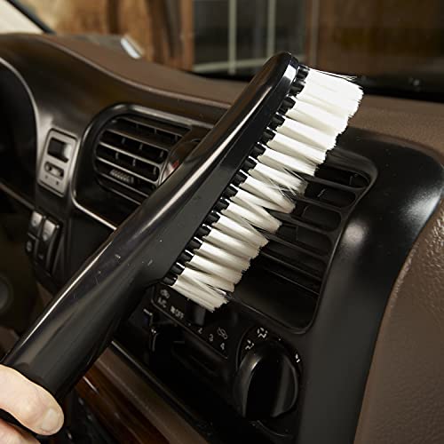 Shop-Vac 9018033 1.25 Inch Diameter Soft Auto Brush, Black Nylon Bristles, Ideal for Cleaning Vehicle Interiors, Dashboards, and Upholstery