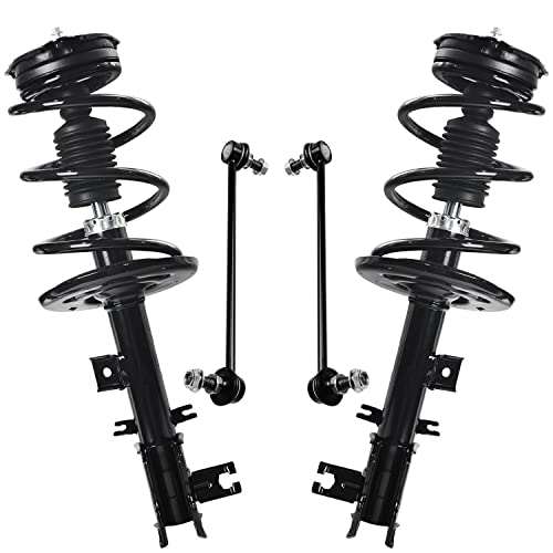 Detroit Axle - Front Struts w/Coil Springs Sway Bar End Links Replacement for 2009-2014 Nissan Murano - 4pc Set - size: 4QS47139/ sway kit