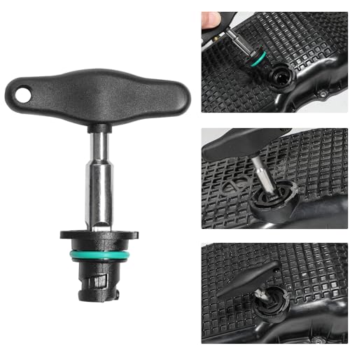 DPTOOL Oil Drain Plug 7 Pack Kit Compatible with GM Chevrolet Cadillac 2019-2021 Oil Pan Drain Plug with Oil Drain Plug Removal Tool Replace 12713651 55498782
