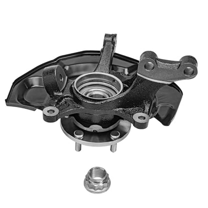 Detroit Axle - 4pc AWD Front Steering Knuckles Rear Wheel Bearing Hubs for 2004 2005 2006 2007 2008 2009 2010 Toyota Sienna, 2 Steering Knuckles 2 Non-ABS Wheel Bearing Hubs Replacement - size: 4UW48672/Kit