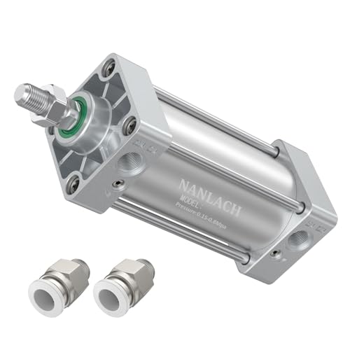 Aluminum Alloy Pneumatic Air Cylinder Bore:2 1/2 inch(63 mm), Stroke:4 inch (100 mm),Screwed Piston Rod Dual Action Large Thrust SC63X100 - color: 63MM Bore, size: 100MM Stroke