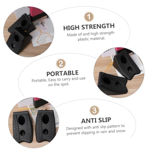 4pcs Tire Support Pad Set Heavy Duty Wheel Chocks for Cars Trucks RVs Anti-Slip Design for Safety and Stability