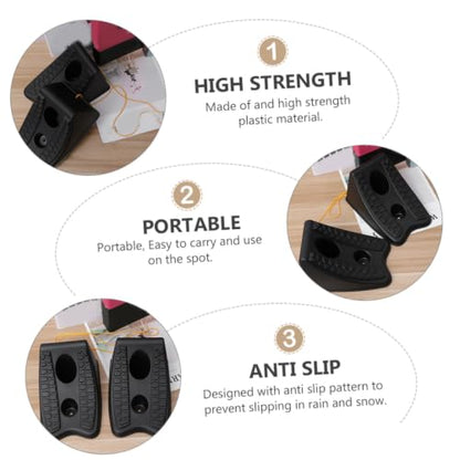 4pcs Tire Support Pad Set Heavy Duty Wheel Chocks for Cars Trucks RVs Anti-Slip Design for Safety and Stability