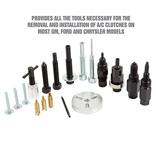 OEMTOOLS 37150 A/C Clutch Tool Kit, Removes and Installs Pressed-On AC Clutches, AC Compressor Clutch Kit for Use with Ford, GM, and Chrysler, Car Tools