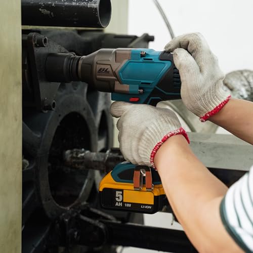 1100 ft-lbs(1500Nm) maximum torque, 20V 3/4 inch cordless impact wrench-brushless, 4-speed adjustment, automatic start and stop.(Host only/Without battery). - size: 3/4 1500Nm