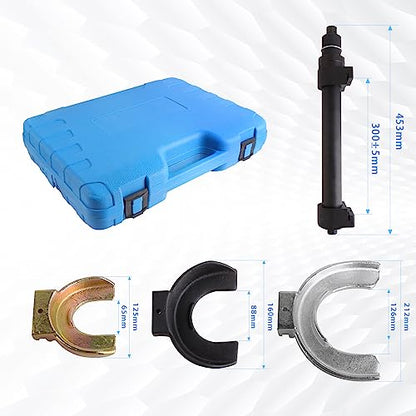 Macpherson Strut Spring Compressor Tool Kit, Coil Spring Compressor, 3 Interchangeable Jaw Sets, Impact Wrench Compatible, for Car SUV Light Truck Suspension Repair