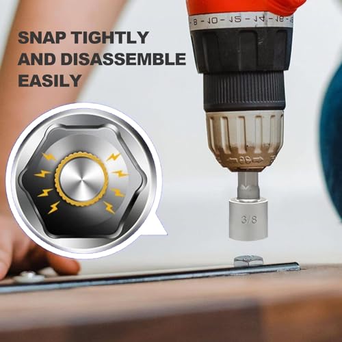 Luckyway 50-Piece Screwdriver Bit Set with Quick Change Chuck in Tough Case