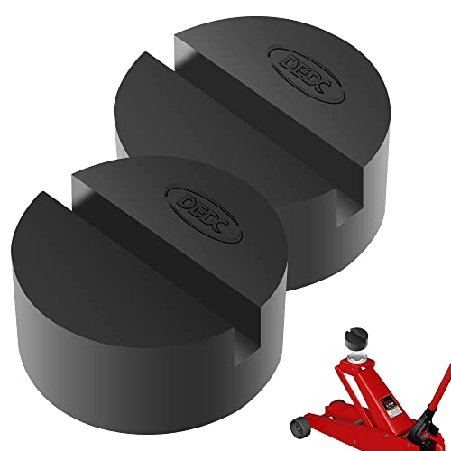DEDC Floor Jack Pad Universal Jack Stand Rubber Pinch Protector Car Adapter 2 Pack, Oil Change Mush Haves, Change Tire Repair Tires Oil Must Have, for Car SUV Truck Pickup Sedan MPV Wagon