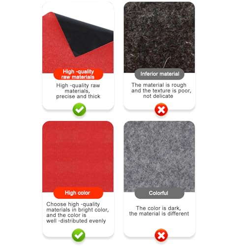 Extra Large Garage Flooring Oil Spill Mat Absorbent Floor Mats Under Car, Red Garage Carpet Parking Rug for Oil Drip Change, Waterproof Non Slip Covering 7.4x17ft