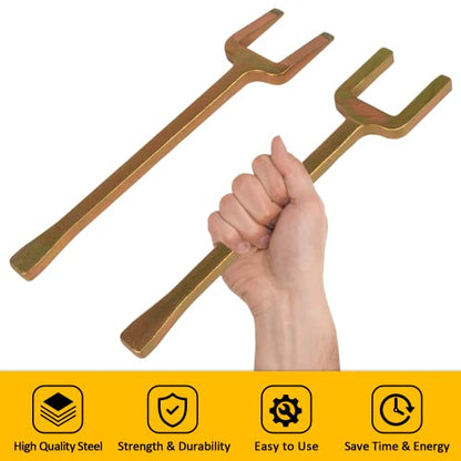 LAIKOU 2PCs 12020 Axle Popper Kit Inner CV Axle Removal Tool Set Fork & Shim Hand Tools Namely Wrenches for Remove Most Front Wheel Drive (FWD) Vehicles’ Half-Shaft Drive Axles & Fix Damaged CV Joint