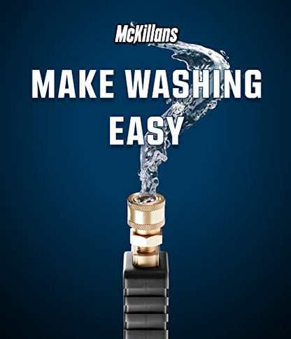 McKillans® Short Pressure Washer Gun with Replacement M22 Inlet - High Pressure Water Handle with 1/4” Quick Connector Coupler - Power Washer Gun Compatible with Foam Cannon - Car Wash Foam Gun - color: Stubby Gun [Non-Swivel]