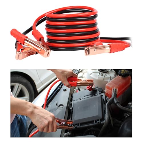 67" 150A Car Jumper Cables Heavy Duty,Automotive Battery Jumper Cables with Anti-Slip Alligator Clips,Essential Jumpers Cable Kit as Emergency Roadside Assistance Tool