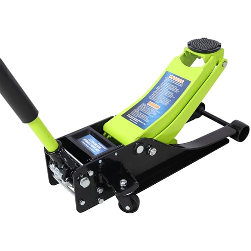 Low Profile Car Jack 4 Ton Portable Floor Hydraulic Jacks 8000 lbs | Heavy-duty steel floor jack with 4-ton capacity, low profile design, lifting range 2.5-20 inches, overload protection va - color: A4