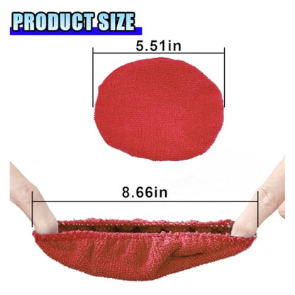 20PCS Microfiber Cloths for Car Windshield Cleaning Tool, Replaced Glass Cleaning Clothes, Interior Auto Window Cleaner Washing Bonnets, Washable & Reusable Microfiber Pads Cover Kit (Square) - size: Square