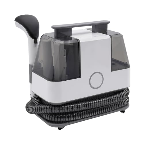 110V Portable Handheld Deep Cleaning Machine Moveable Lightweight Carpet&Upholstery Cleaner with 2 Cleaning Brushes
