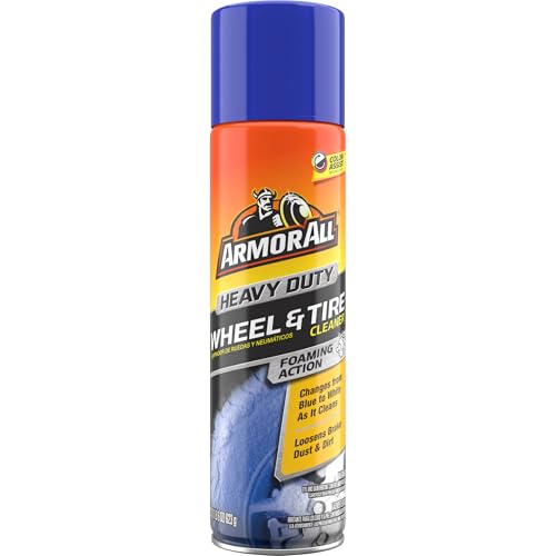 Armor All Heavy Duty Wheel and Tire Cleaner, Car Wheel Cleaner Spray, 22 Oz, Multicolor, 1.37 Pound (Pack of 1) - size: 22 Fl Oz (Pack of 1), style: Tire Foam (1 Pack)