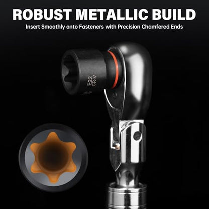 25-Piece Torx Bit Socket & External Torx Socket Set - style: Torx Bit Socket & E-Torx Socket Set