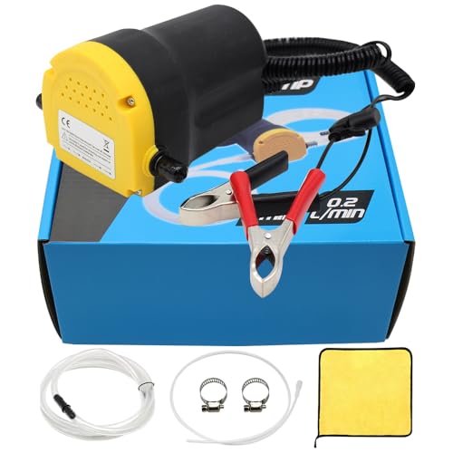Oil Change Pump Extractor,Oil/Diesel Fluid Pump Extractor Scavenge Suction Transfer,Electric Oil Pump Is Use For Boat,Car,Truck,Motorcyle 12V 60W, With External Fuse