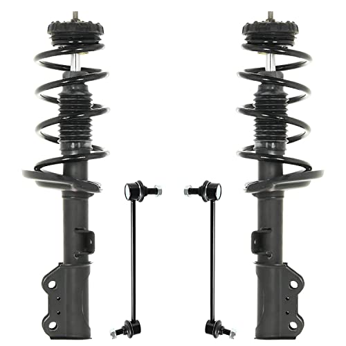 Detroit Axle - 4pc Front Struts Sway Bars for 2010-2016 Cadillac SRX, Struts with Coil Spring Sway Bar End Links - size: 4QS47245/ sway kit