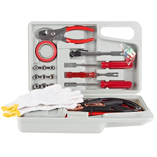 Stalwart 75-CAR1033 Emergency Roadside Assistance Tool and Auto Kit by – 30 Piece