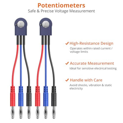 Proster Multimeter Test Leads Kit 26pcs - Multi Testers Replacement Test Leads with Alligator Clips Test Probe Spring Test Hook Test Prods Storage Bag Electric Tester Leads for Multimeter Tester - style: Test Leads 26pcs