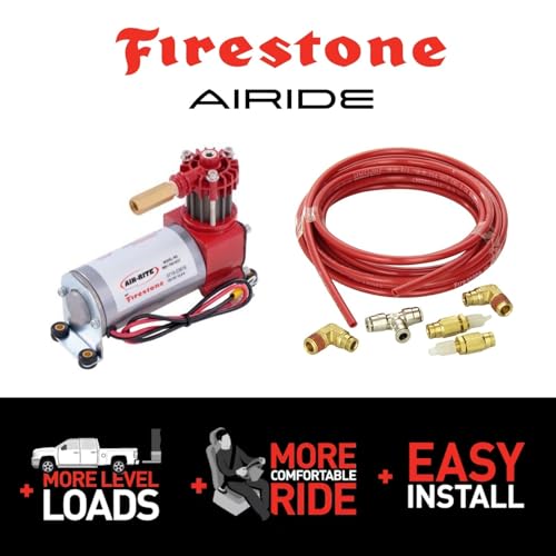 TrendsAuto Firestone Airide Ride-Rite Standard Air Compressor with Air Line Kit | Use for Passenger Cars, SUVs, Vans, Small Pickups | Includes TrendsAuto Decal | 9523 2012 - size: Standard Duty