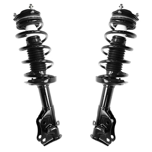 Detroit Axle - 4pc Struts Kit for 2006 2007 2008 2009 2010 2011 Honda Civic, 2 Front Struts with Coil Spring 2 Rear Shock Absorbers Replacement Suspension - size: 4AQ47291-V1/ strut shock kit