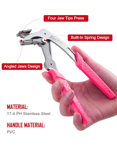 Car Clip Pliers, Panel Clip Removal Pliers, Professional Plastic Fastener Removal Tool for Screw Extractors Without Damage Rose Red - color: Rose Red