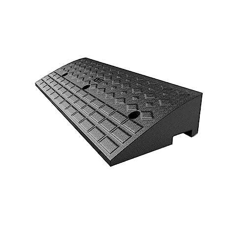 20*20 inch car service ramp, threshold ramp, plastic step ramp mat, portable step non-slip ramp with set screw groove, suitable for car, bicycle, motorcycle, threshold, road edge, etc. ( Size : - size: 100*25*10cm/39*10*4in
