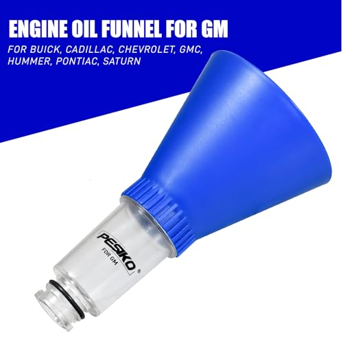 Engine Oil Funnel Compatible with Buick, Cadillac and GMC Vehicles | Spill-Free Hands-Free, Fast & Easy Oil Change, Chevrolet Vehicles