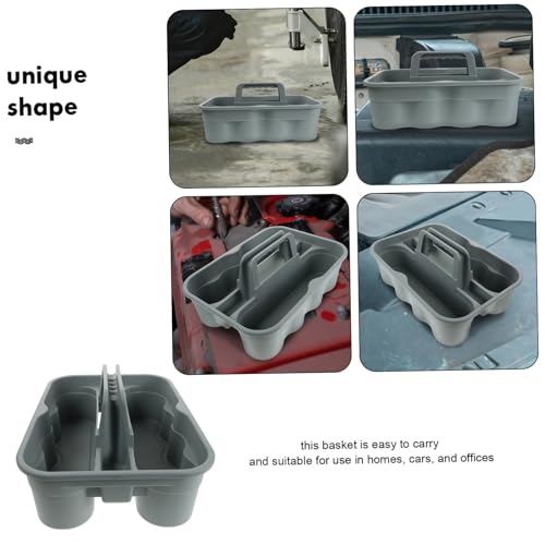OUNONA Car Wash Supplies Organizer Tool Basket Dividers Portable Cleaning Basket Handheld Storage Tote