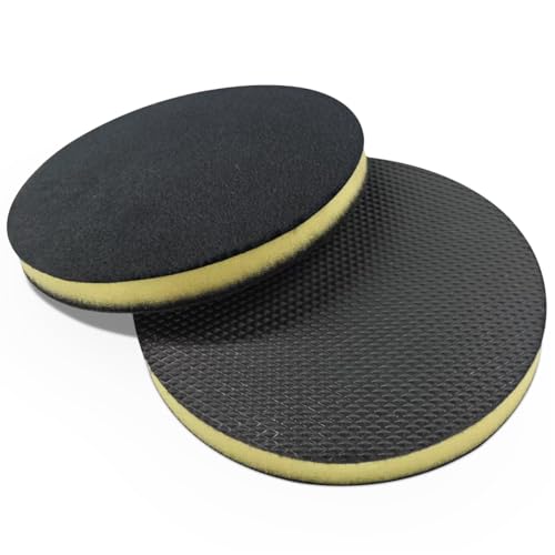 Fine Grade Car Clay Bar Pad, 5.82'' Wipe Foam Pads, DA Polisher Pad Cleaner, Rotary Polishers, Auto Detailing Replacement Tool Kit for Removing (2PCS)