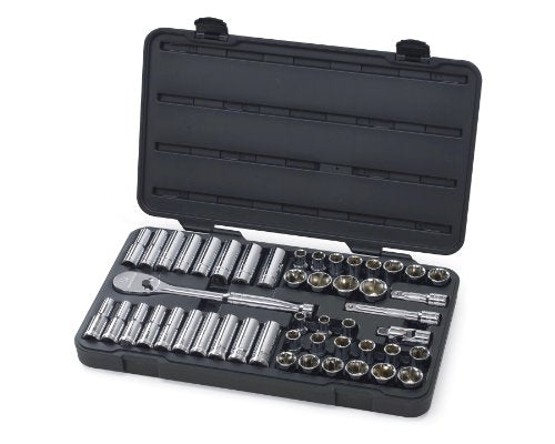 GEARWRENCH 49 Pc. 1/2" Drive 6 Pt. Socket Set, Standard/Deep, SAE/Metric - 80700D - style: 49 piece - 6 point