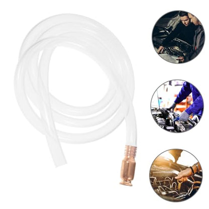 Happyyami Manual Siphon Pump Hose for Fuel Transfer Hose Kit for Cars Trucks and Liquids for Auto Mechanics and Home Use