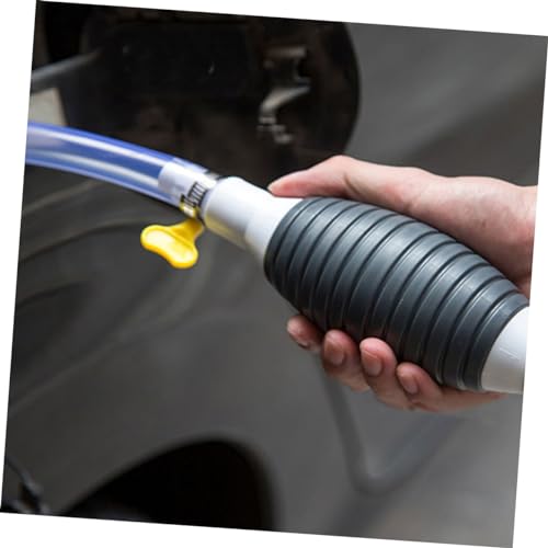 Portable Hand Siphon Pump Kit for Fuel Transfer Universal Liquid Sucker for Diesel and Water Includes Flexible Hose for Automotive and Outdoor Use