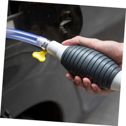 Portable Hand Siphon Pump Kit for Fuel Transfer Universal Liquid Sucker for Diesel and Water Includes Flexible Hose for Automotive and Outdoor Use