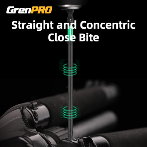 GRENPRO Torx Bit Set 14pc Impact Driver Bit Set, Magnetic Torx Screwdriver Set, 1/4 Torque Security Bits Sets, Tamper Proof t20 t25 t30, 6" Long (t7-t40) Star Screwdriver Bits Sets - size: T7-T40(6"*14pcs)