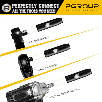 3/8” Drive Deep Impact Socket, Metric(7mm socket), 6-Point, Cr-V Steel With Black Manganese Phosphate Coating - size: 7 mm