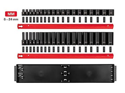 TEKTON 3/8 Inch Drive Impact Socket Set, 38-Piece | SID91215 - size: 38-Piece (1/4-1 in.)