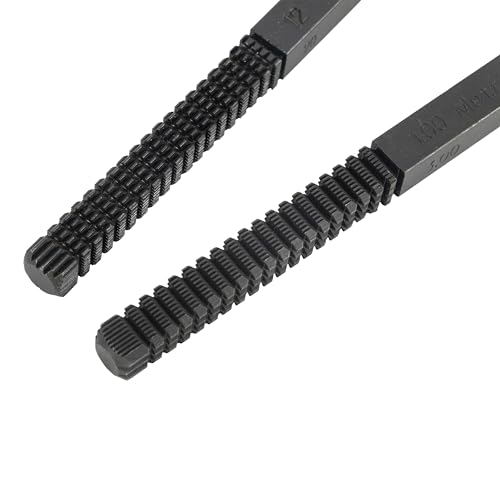HFS(R 3-Piece Thread Repair File Set, High Carbon Steel Thread Restorer Tool for Cleaning and Repairing Damaged Threads, Includes SAE and Metric Sizes - style: 3PCS