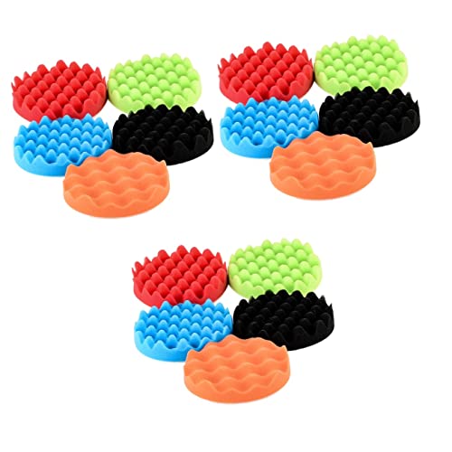 15pcs Polishing Pads for Car Buffing Compound Kit Wool Discs Car Detailing Accessories Bar for Auto Detailing Interior Accessories