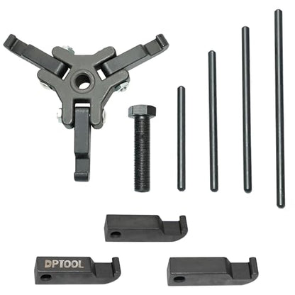 Harmonic Balancer Damper Pulley Remove Extractor Kit Compatible with Ford, GM, Chrysler, Cadillac, Chevy Trucks, Mitsubishi, Upgraded Version 3 Jaw Puller