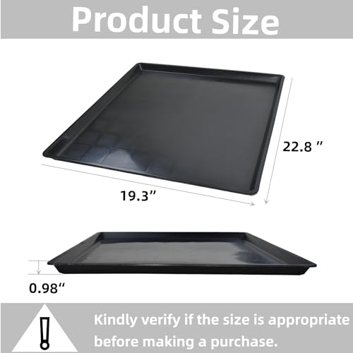 2 Pack Oil Change Drain Pan, Plastic Mini Fridge Drip Tray for Mini Fridges Air Conditioners Machinery, Oil Drain Pans for Changing Oil
