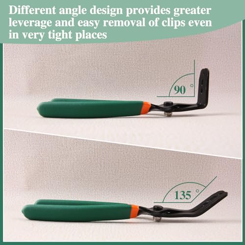 SPEEDWOX Trim Clip Pliers 90 Degree Pliers Clip Removal Pliers Automotive Repair Hand Tool Clip Removal Tool Applicable for Most Cars Repair Kit Professional Metal Auto Repair Tool Universal for Car - size: 90 degree