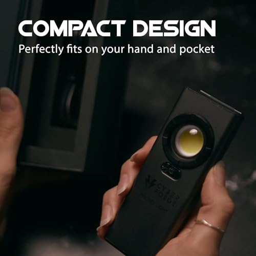 Rechargeable Work Light 1200 Lumen Flat Flashlight - Tactical EDC Flashlight with Magnet and Pocket Belt Clip for Car, Work, Hunting, Outdoors