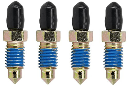 4 PCS Speed Bleeder,Bleeder Valve,Quick Bleeders with Dust Caps M10x1.5-35.5mm, H9406-4, 13908, 12702, 105407, 639580 - size: M10x1.5 - 35.5mm (4 PCS)