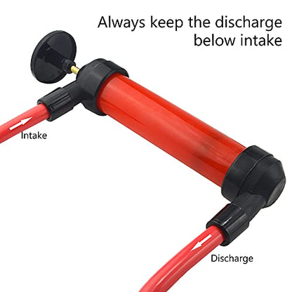 WMYCONGCONG Siphon Hand Pump Hand Pumping Pipe Manual Oil Pump Fuel Liquid Transfer Pump for Oil Gasoline Water Liquids and Air